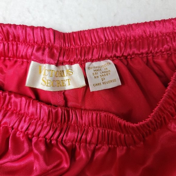 Victorias Secret Womens P Gold Label Satin Pajama Set Pink Top and Pants Vintage - Picture 11 of 16